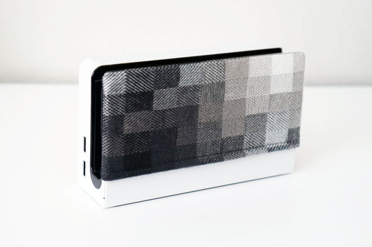 Black Pixel - Padded Dock Sock Cover Made for Nintendo Switch