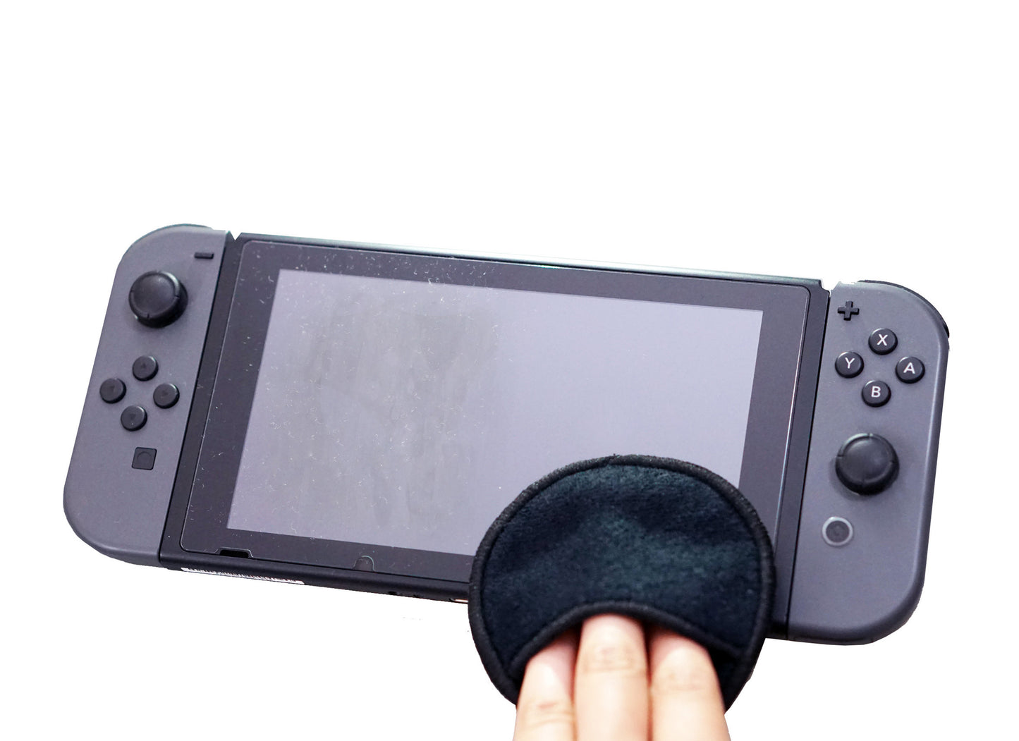 Microfiber Screen Cleaning Round made for the Nintendo Switch